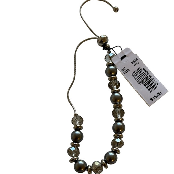 The Limited Jewelry - THE LIMITED PEARL & CRYSTAL BEADS BRACELET